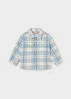 Sobrecamisa Cuadros Forrada Azul Bebe Niño Mayoral M2108 MAYORAL