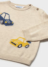 Sueter Tejido Carritos Beige Bebe Niño Mayoral M2371 MAYORAL