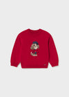 Conjunto Sueter Perrito Rojo Con Pantalon Vestir Marino Bebe Niña Mayoral M2385 MAYORAL
