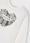 Blusa M/L Corazon Crd-Negro Niña Mayoral M4031 MAYORAL