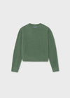 Sueter Afelpado Corto Menta Junior Niña Mayoral M7338 MAYORAL