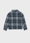 Sobrecamisa Abrigo Cuadros Azul Junior Niña Mayoral M7438 MAYORAL