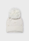 Gorro Tejido Perlas Beige Niña Mayoral M10308 MAYORAL