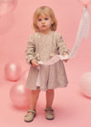 Vestido Lazos Champan Bebe Niña Abel Y Lula M5510 ABEL Y LULA