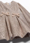 Vestido Lazos Champan Bebe Niña Abel Y Lula M5510 ABEL Y LULA