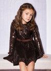 Vestido Lentejuelas Trufa Niña Abel Y Lula M5539 ABEL Y LULA