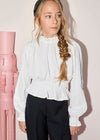 Blusa Vestir Nido De Abeja Crema Junior Niña Abel Y Lula M5623 ABEL Y LULA