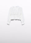 Blusa Vestir Nido De Abeja Crema Junior Niña Abel Y Lula M5623 ABEL Y LULA