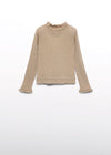 Blusa Cuello Alto Tejido Brillo Tostado Junior Niña Abel Y Lula M5806 ABEL Y LULA