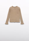 Blusa Cuello Alto Tejido Brillo Tostado Junior Niña Abel Y Lula M5806 ABEL Y LULA