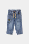 Conjunto Playera Oso M/L Con Pantalon Mezclilla De Niño -Bci Boboli M544014 BOBOLI