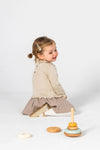 Vestido Tricotosa Combinado De Bebé -Bci Boboli M704191 BOBOLI