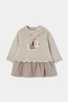 Vestido Tricotosa Combinado De Bebé -Bci Boboli M704191 BOBOLI