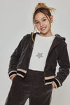 Conjunto Chaqueta Con Pantalon Terciopelo Cafe De Niña -Bci Boboli M784144 BOBOLI