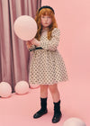 Vestido Tul Flocado Mazapan Abelylula T4 M5532 ABEL Y LULA