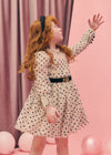 Vestido Tul Flocado Mazapan Abelylula T4 M5532 ABEL Y LULA