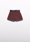 Bermuda Tweed Polipiel Rojo/Negro Abelylula T10 M5775 ABEL Y LULA
