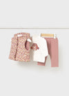 CONJUNTO PANTS CHALECO ROSA BEBE NIÑA R/N MAYORAL M2632