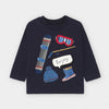 CAMISETA M/L "PLAY WITH" AZUL MAYORAL M2047 Mayoral