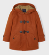 Abrigo Con Gorro Color Calabaza Niño  Mayoral M4443