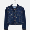 Chaqueta Mezclilla Oscura Con Motivos Brillantes Junior Niña Mayoral M6461