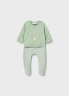 Conjunto Mameluco 2 Piezas Verde Bebe Unisex Mayoral M1599