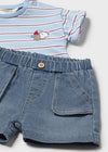 Conjunto Short Y Playera M/C Azul Bebe Niño Mayoral M1284