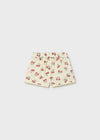 Conjunto Short Con Blusa Rayas Blush Bebe Niña Mayoral M1089