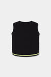 Conjunto Blusa Con Short De Algodon Elástico Negro/Neon De Niña -Bci Boboli  M423100