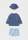 Traje De Baño En Conjunto Azul Bebe Niño Mayoral M1619