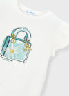 Conjunto de Shorts con Blusa   M/C crudo/Lago Niña Mayoral M3002