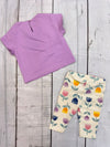 Conjunto Blusa M/C Lila Con Leggins Estampada Hueso Bebe Niña Mayoral