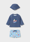 Traje De Baño En Conjunto Azul Bebe Niño Mayoral M1619