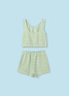 Conjunto Short Punto Toalla Wasabi Junior Niña Mayoral M6278