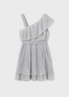 Vestido Plisado Plata Junior Niña Mayoral M6977