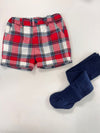 Conjunto Navideño Sueter Tejido Con Short Y Mallas Rojo Mayoral M2249