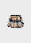 Short Falda Marino Cuadros para Niña Mayoral M4909