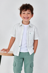 Conjunto Camisa Con Bermuda Laurel De Lino  Niño -Bci Boboli T18M M813024 BOBOLI