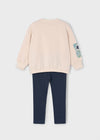 Conjunto Sudadera Con Leggins para Niña Azul Mayoral M4726