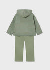 Pants Sudadera Rayas Menta  Niña Mayoral M4859