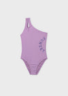 Traje Baño Asimetrico Lila Junior Niña Mayoral M6778