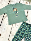 Conjunto Blusa M/L Salvia Con Legins Niña Mayoral M4005