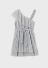 Vestido Plisado Plata Junior Niña Mayoral M6977