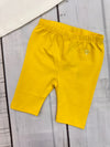 Conjunto Blusa M/C Apliques Crochet Con Legins Amarillo Bebe Niña Mayoral M1084