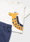 Conjunto Algodon Short Y Playera Azul Bebe Niño Mayoral M1668