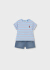 Conjunto Short Y Playera M/C Azul Bebe Niño Mayoral M1284
