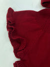 Capa Tejida Rojo Quemado Niña Foque M1922001