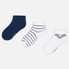 Set 3 pares de calcetines cortos para niño Mayoral