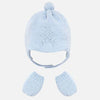 CONJ, GORRO CON MANOPLAS CIELO BEBE NIÑO MAYORAL MAYORAL