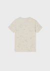 Playera M/C Estampada Beige Niño Junior Mayoral M6012 Mayoral